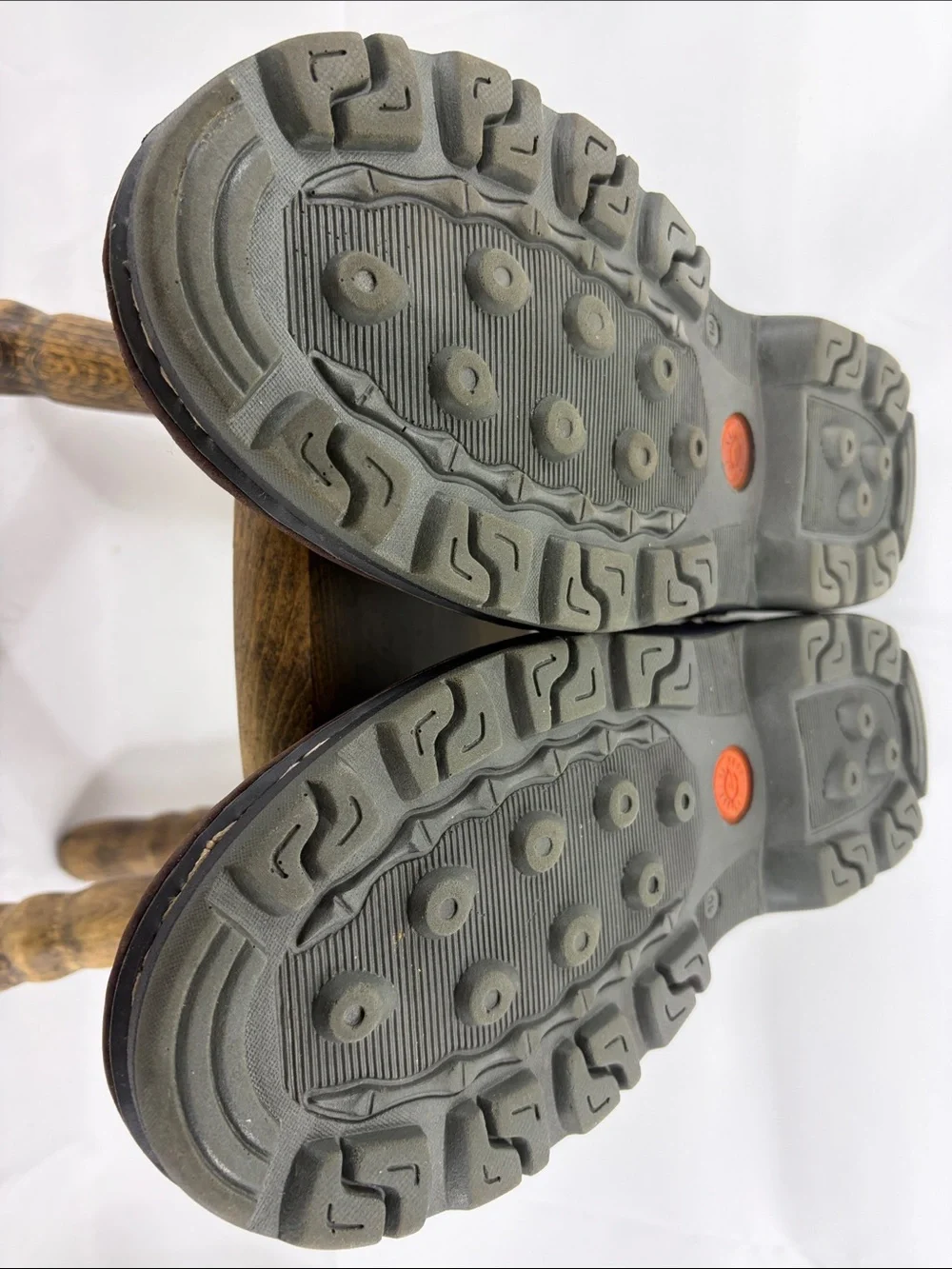 Earth Shoe Mark II Brown Suede w/ Cream Stitches Lace-up Boat Shoes, sz 10